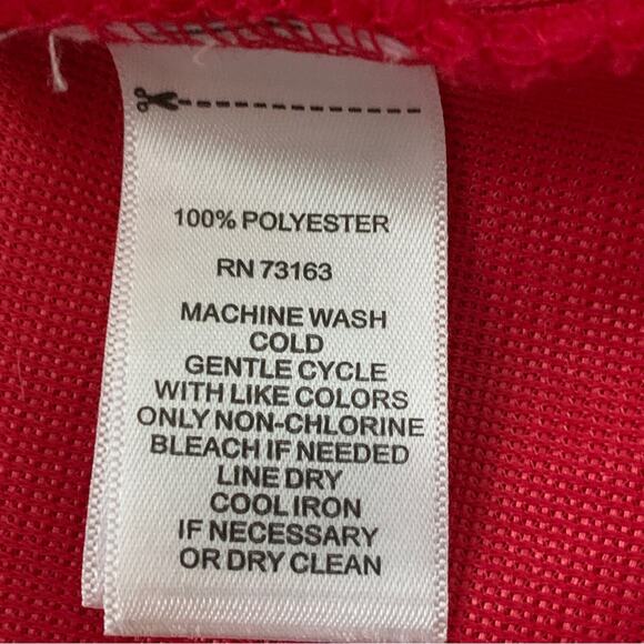 Melissa Paige Coat Faux Fur Red Soft Warm Holiday Teddy Jacket Size Small - Picture 10 of 12